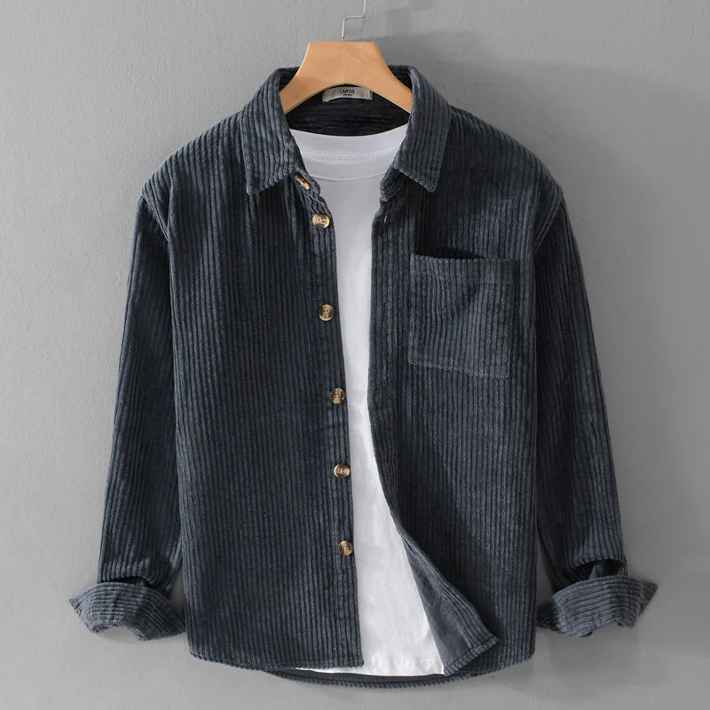 MOREL & LAURENT PARIS | CHEMISE EN VELOURS CÔTELÉ POUR HOMME