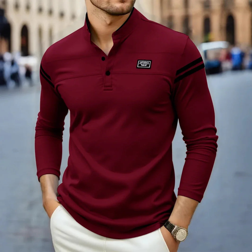 MOREL & LAURENT PARIS | T-SHIRT À MANCHES LONGUES MODERNE POUR HOMME