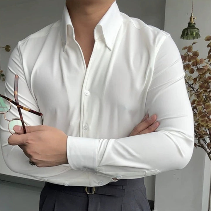MOREL & LAURENT PARIS | CHEMISE ATHLÉTIQUE ITALIENNE POUR HOMME EN BAMBOU