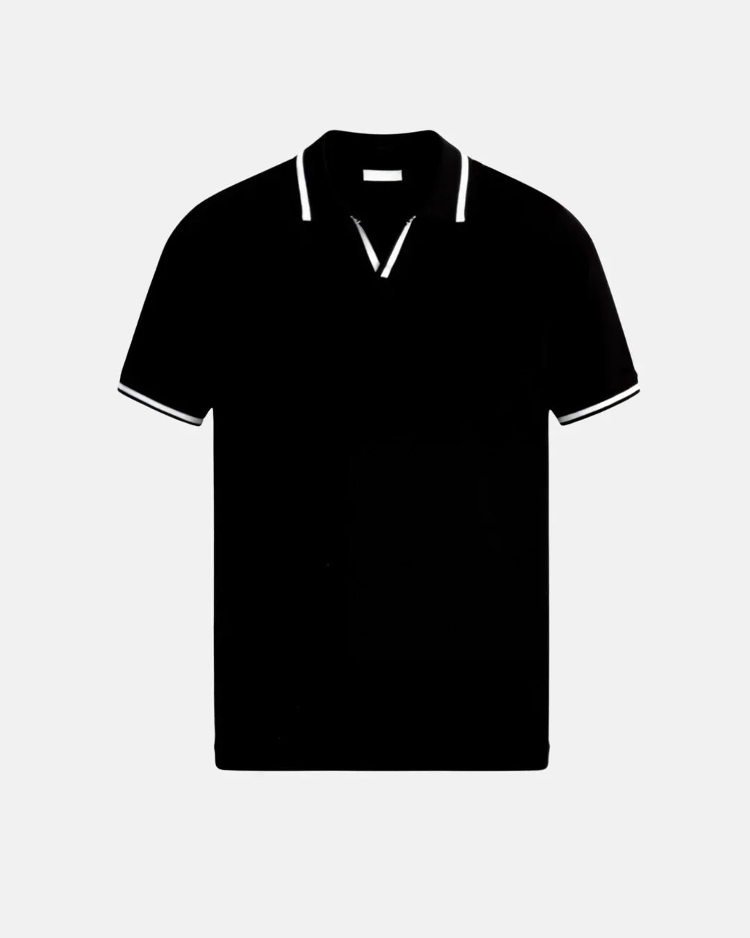 MOREL & LAURENT PARIS | POLO SUR MESURE EN PIQUÉ AVEC DÉTAILS CONTRASTANTS