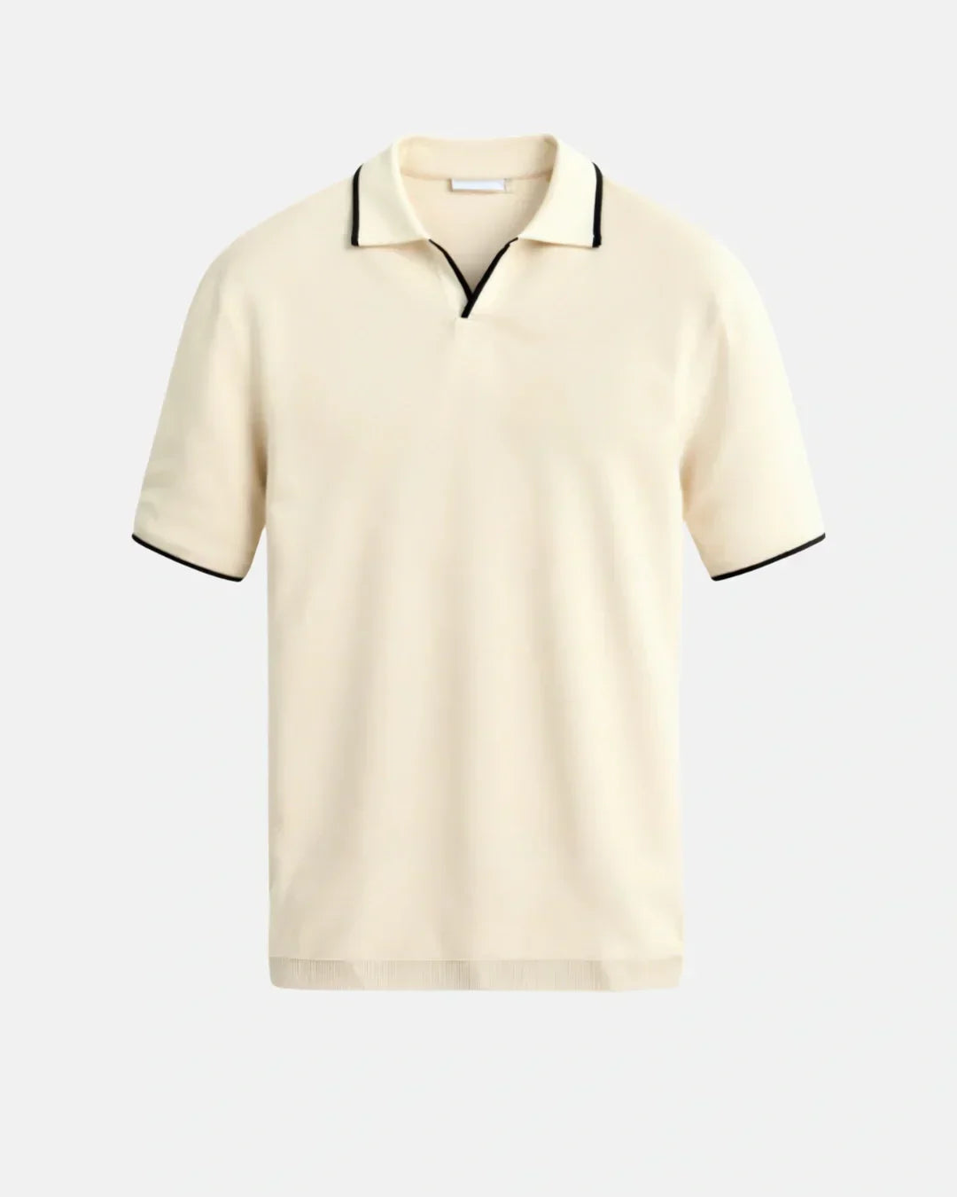 MOREL & LAURENT PARIS | POLO SUR MESURE EN PIQUÉ AVEC DÉTAILS CONTRASTANTS