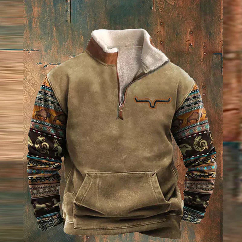 MOREL & LAURENT PARIS | PULL AVEC ZIP POR HOMME