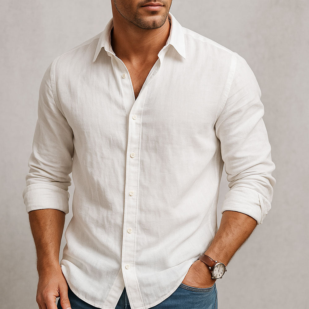 MOREL & LAURENT PARIS | CHEMISE ESSENTIELLE EN LIN POUR HOMME
