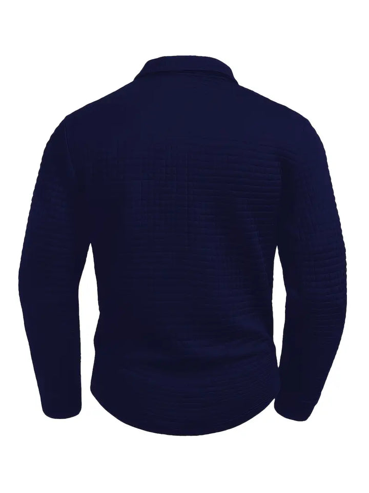 MOREL & LAURENT PARIS | POLO À MANCHES LONGUES TEXTURÉE