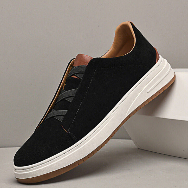 MOREL & LAURENT PARIS | CHAUSSURES SANS LACETS EN DAIM POUR HOMME