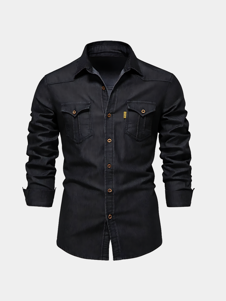 MOREL & LAURENT PARIS | CHEMISE EN DENIM POUR HOMME