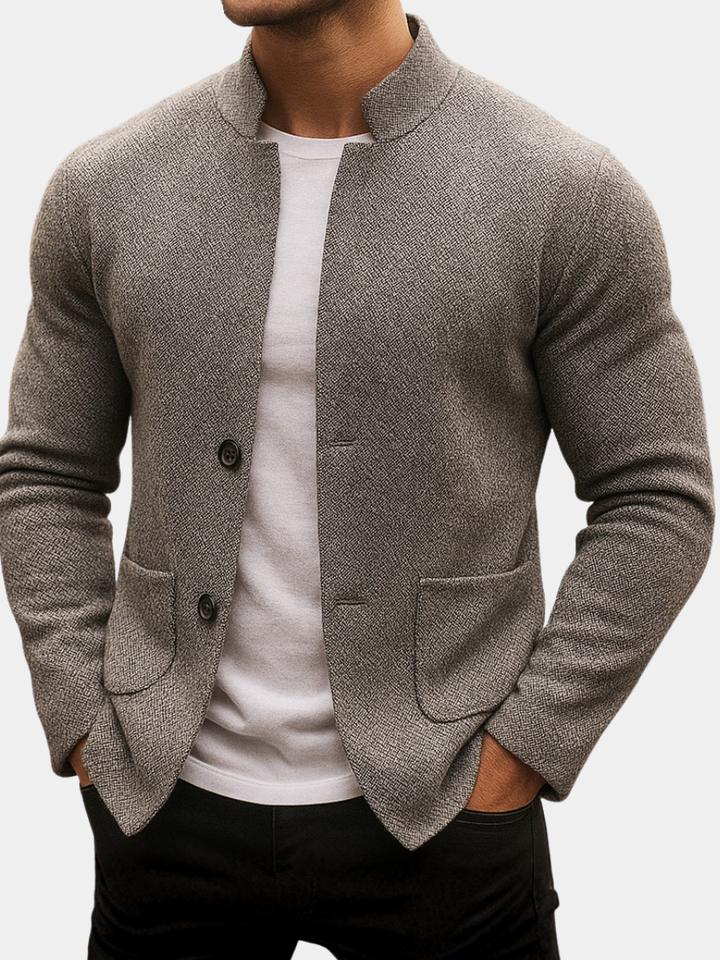MOREL & LAURENT PARIS | CARDIGAN EN LAINE TRICOTÉE POUR HOMME
