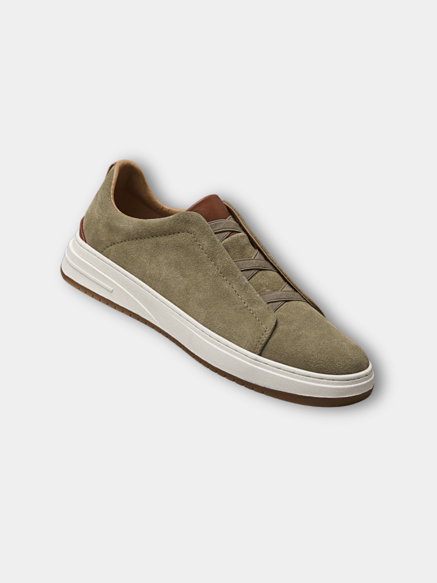 MOREL & LAURENT PARIS | CHAUSSURES SANS LACETS EN DAIM POUR HOMME