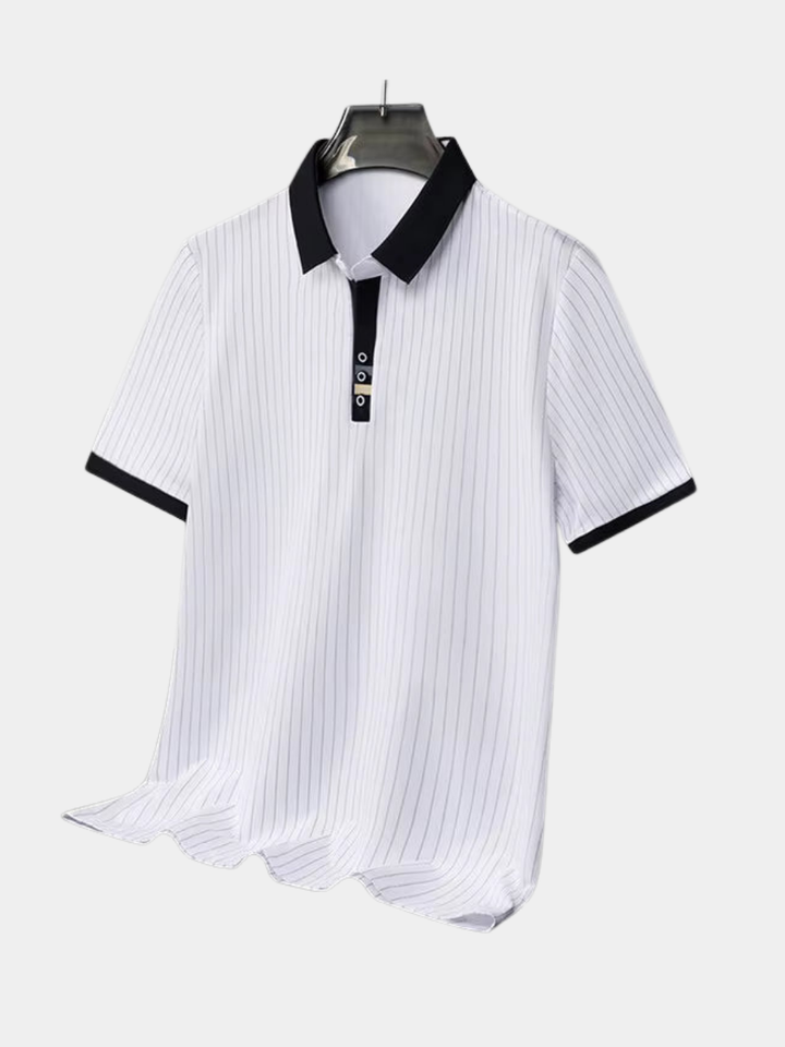 MOREL & LAURENT PARIS | POLO À RAYURES RAFFINÉE