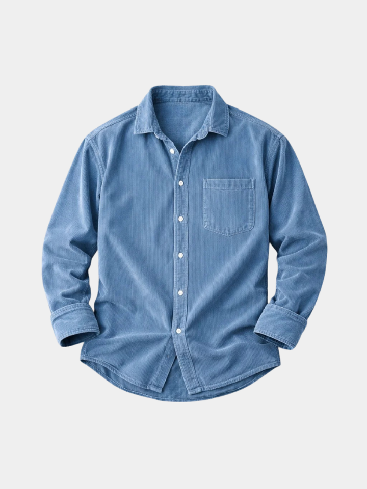 MOREL & LAURENT PARIS | CHEMISE CLASSIQUE EN VELOURS CÔTELÉ POUR HOMMES