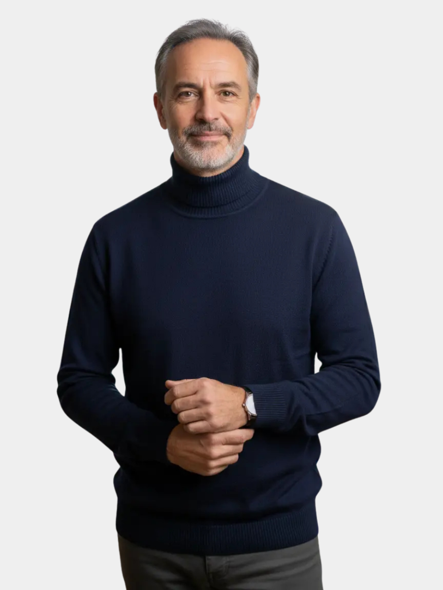 MOREL & LAURENT PARIS | PULL EN MAILLE À COL ROULÉ POUR HOMME