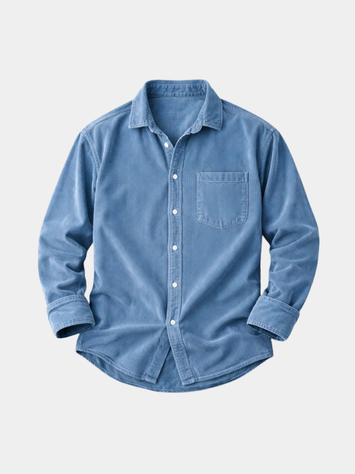 MOREL & LAURENT PARIS | CHEMISE CLASSIQUE EN VELOURS CÔTELÉ POUR HOMME