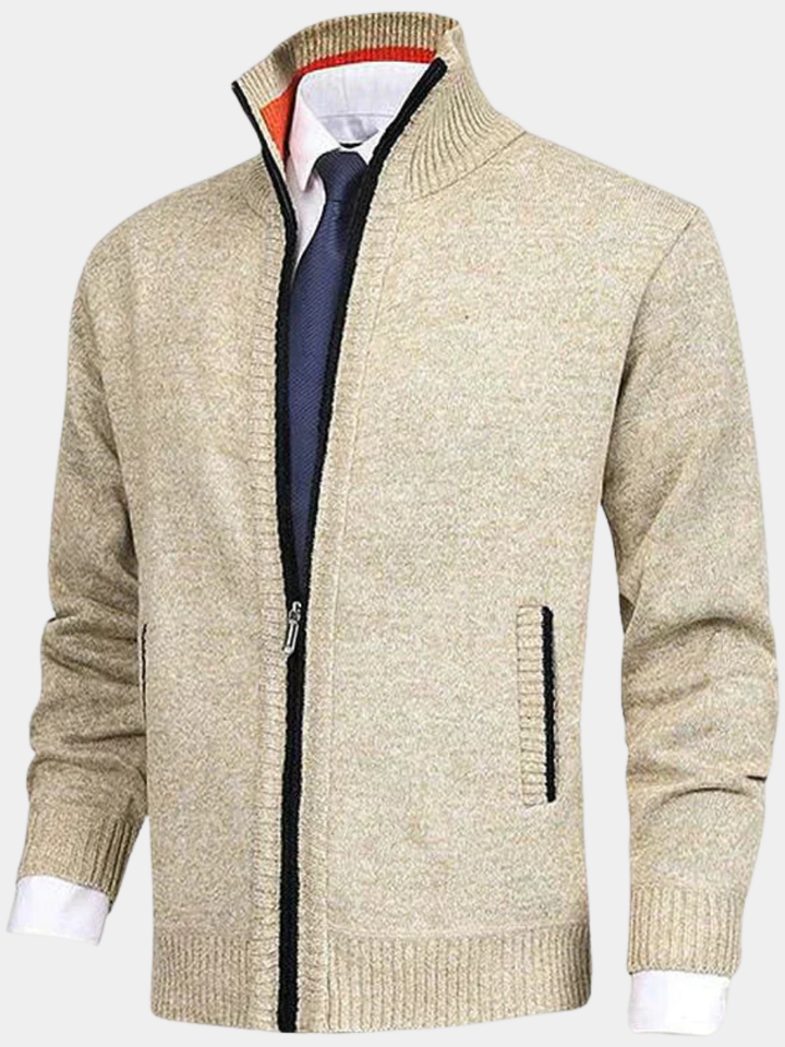 MOREL & LAURENT PARIS | CARDIGAN HOMME À MANCHES LONGUES