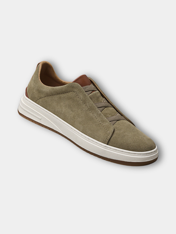 MOREL & LAURENT PARIS | CHAUSSURES SLIP-ON EN DAIM POUR HOMME