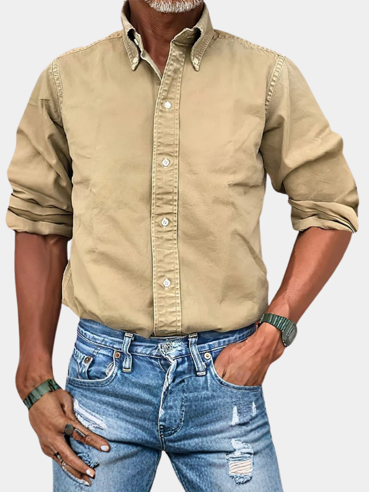 MOREL & LAURENT PARIS | CHEMISE À MANCHES LONGUES ANTI-PLIS POUR HOMME