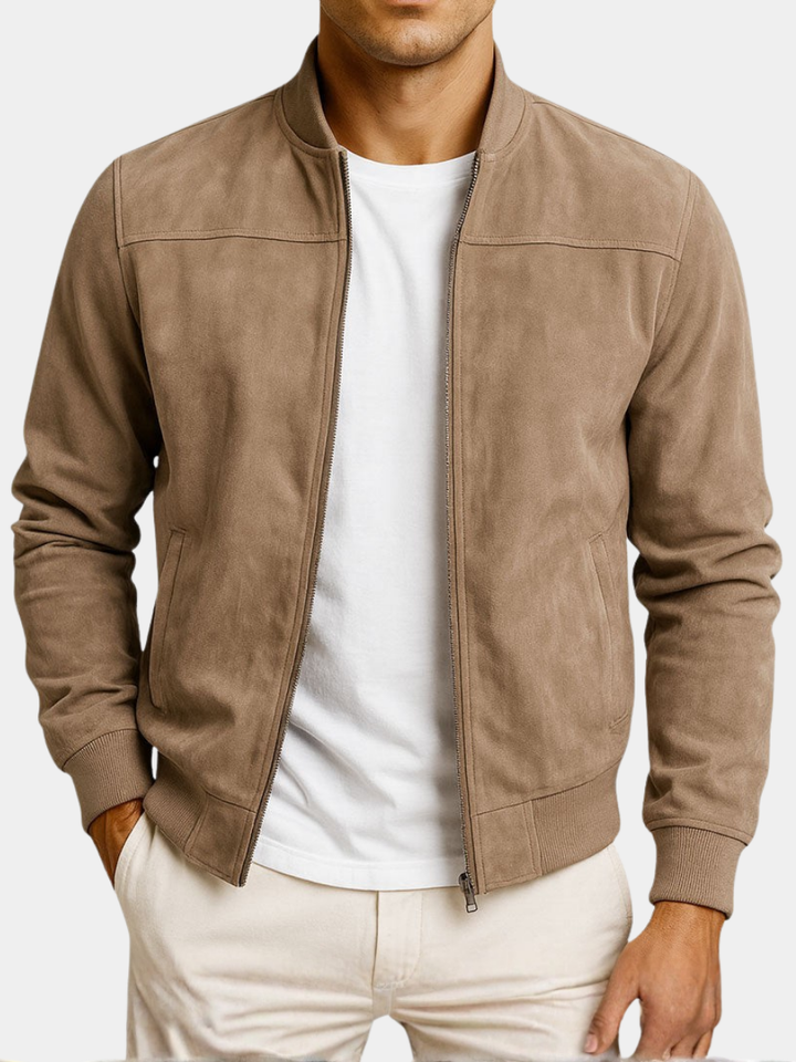MOREL & LAURENT PARIS | VESTE EN CUIR SUEDE URBAINE