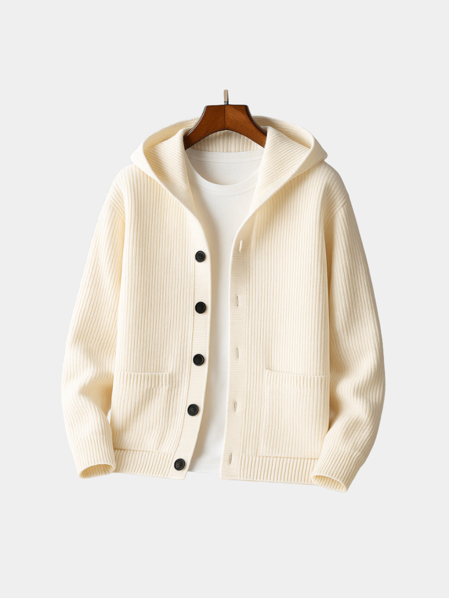 MOREL & LAURENT PARIS | CARDIGAN À CAPUCHE POUR HOMME