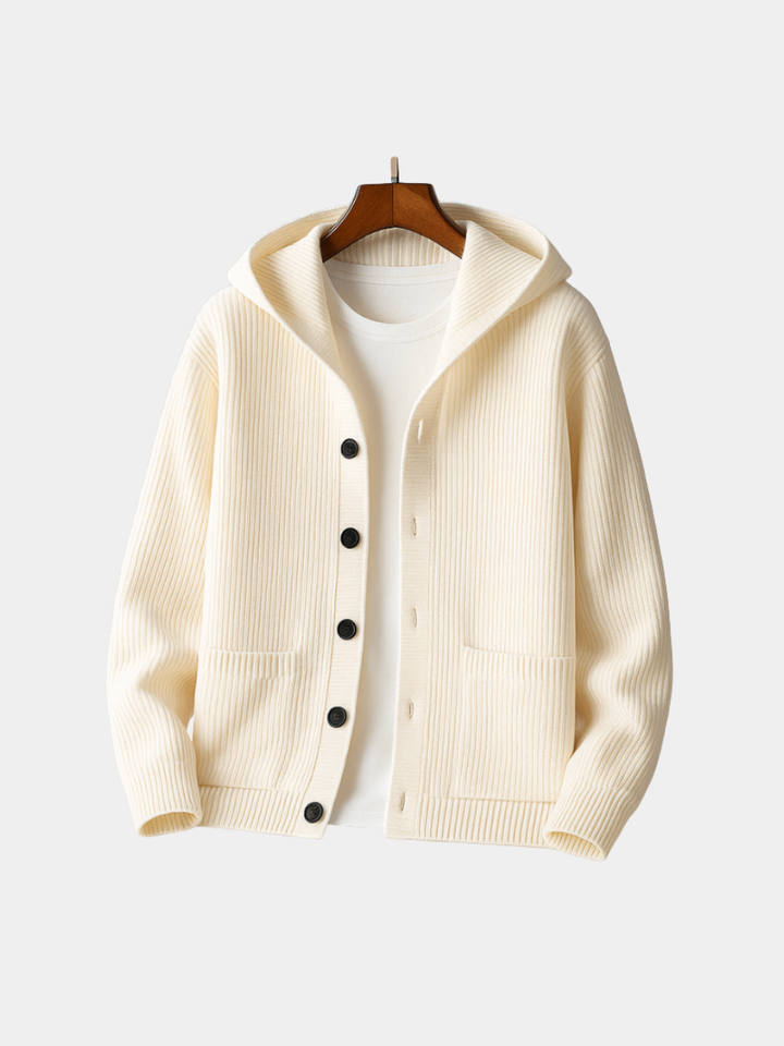 MOREL & LAURENT PARIS | CARDIGAN À CAPUCHE POUR HOMME