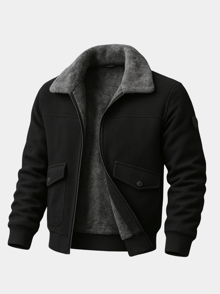 MOREL & LAURENT PARIS | VESTE POUR HOMME AVEC FAUSSE FOURRURE