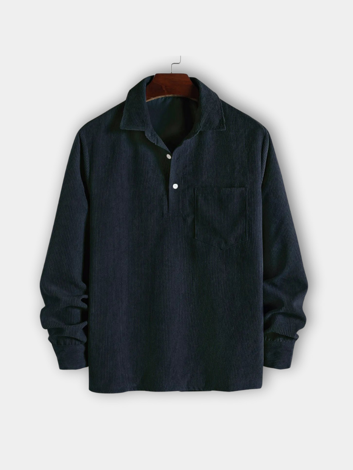 MOREL & LAURENT PARIS | CHEMISE MANCHES LONGUES DEMI-BOUTONS POUR HOMME