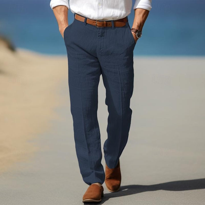 MOREL & LAURENT PARIS | PANTALON HOMME LUXE EN LIN PREMIUM
