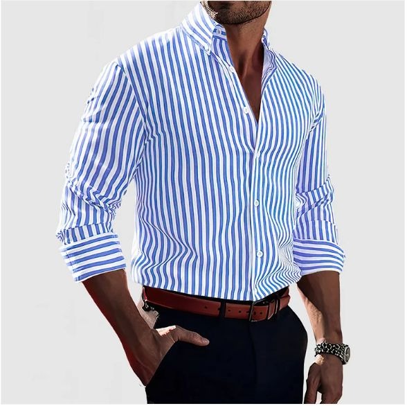 MOREL & LAURENT PARIS | CHEMISE À RAYURES DÉCIDÉES POUR HOMME