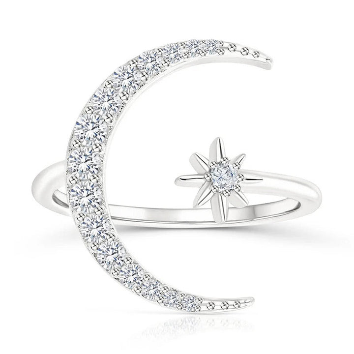 MOREL & LAURENT PARIS | BAGUE LUNE ET ÉTOILE EN ARGENT