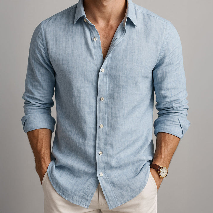 MOREL & LAURENT PARIS | CHEMISE ESSENTIELLE EN LIN POUR HOMME