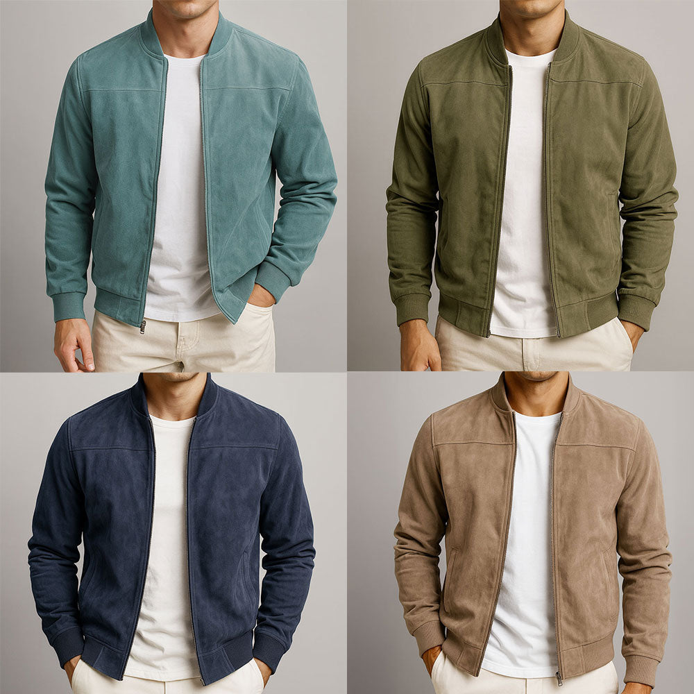 MOREL & LAURENT PARIS | VESTE EN CUIR SUEDE URBAINE
