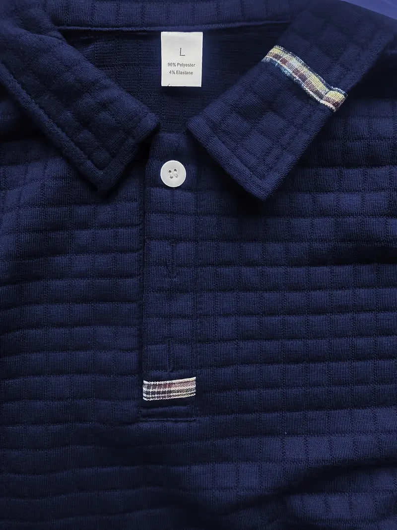 MOREL & LAURENT PARIS | POLO À MANCHES LONGUES TEXTURÉE