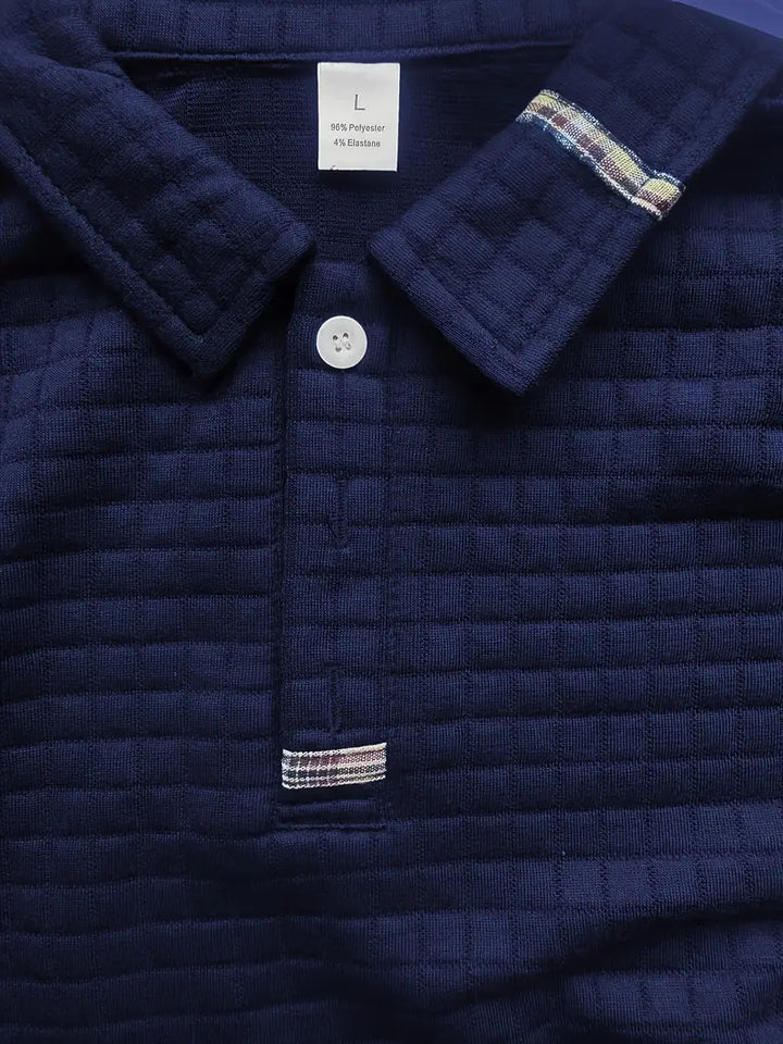 MOREL & LAURENT PARIS | POLO À MANCHES LONGUES TEXTURÉE