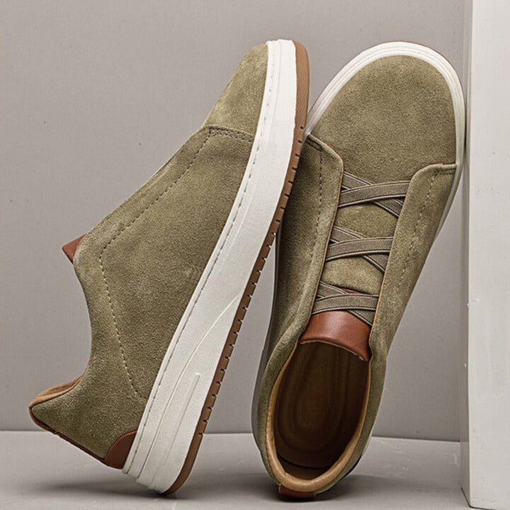MOREL & LAURENT PARIS | CHAUSSURES SLIP-ON EN DAIM POUR HOMME
