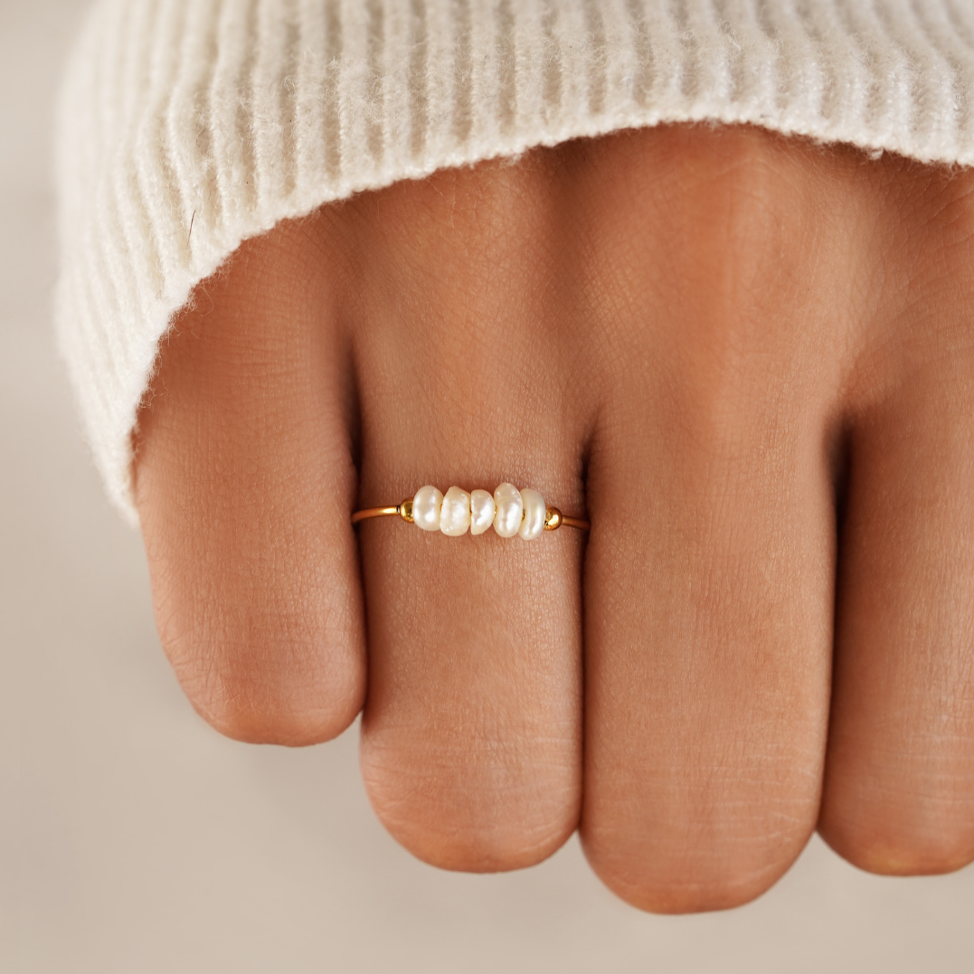 MOREL & LAURENT PARIS | BAGUE CLASSIQUE AVEC PERLE D’EAU DOUCE