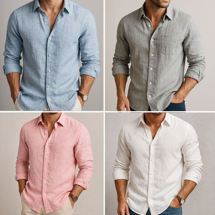 MOREL & LAURENT PARIS | CHEMISE ESSENTIELLE EN LIN POUR HOMME