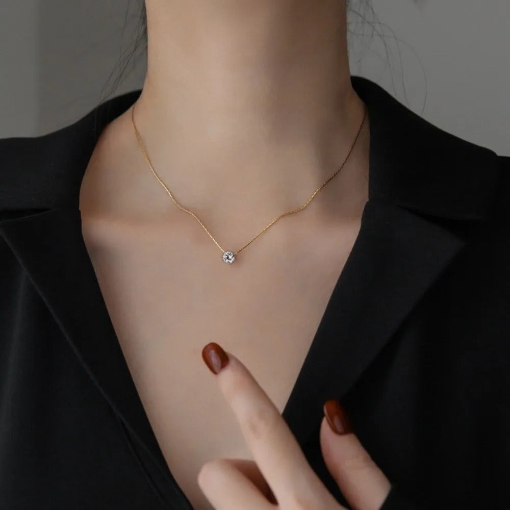 MOREL & LAURENT PARIS | COLLIER EN PIERRES DE MOISSANITE