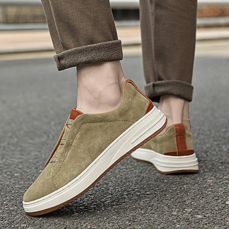 MOREL & LAURENT PARIS | CHAUSSURES SLIP-ON EN DAIM POUR HOMME