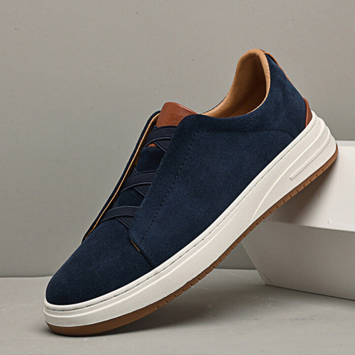 MOREL & LAURENT PARIS | CHAUSSURES SLIP-ON EN DAIM POUR HOMME