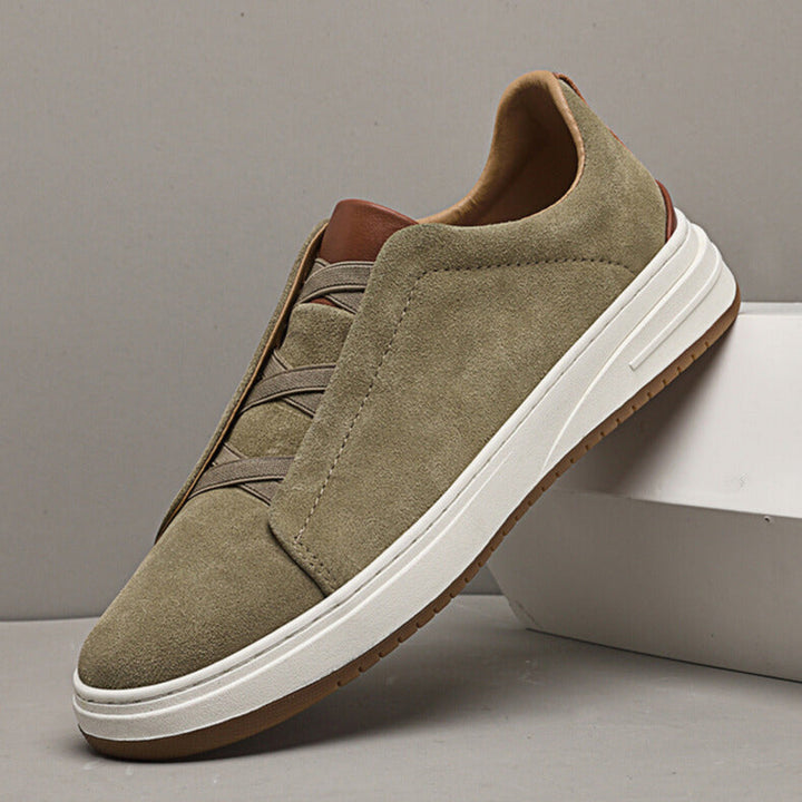 MOREL & LAURENT PARIS | CHAUSSURES SLIP-ON EN DAIM POUR HOMME