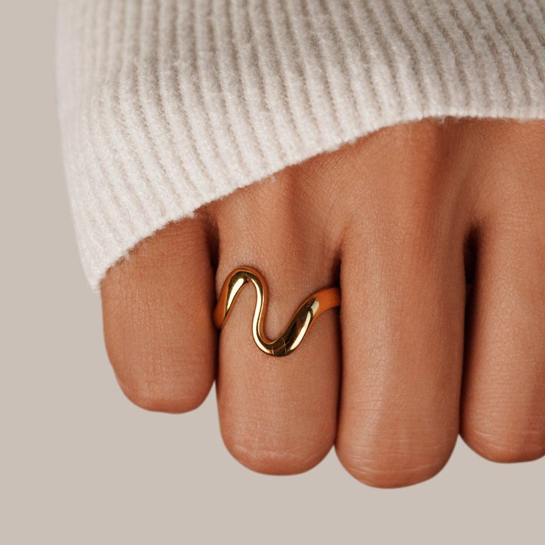 MOREL & LAURENT PARIS | BAGUE ONDA DORATA