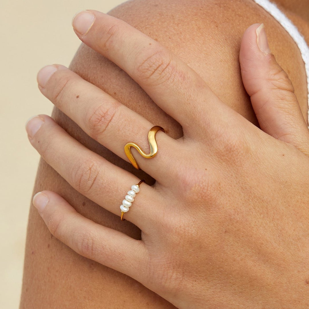 MOREL & LAURENT PARIS | BAGUE ONDA DORATA