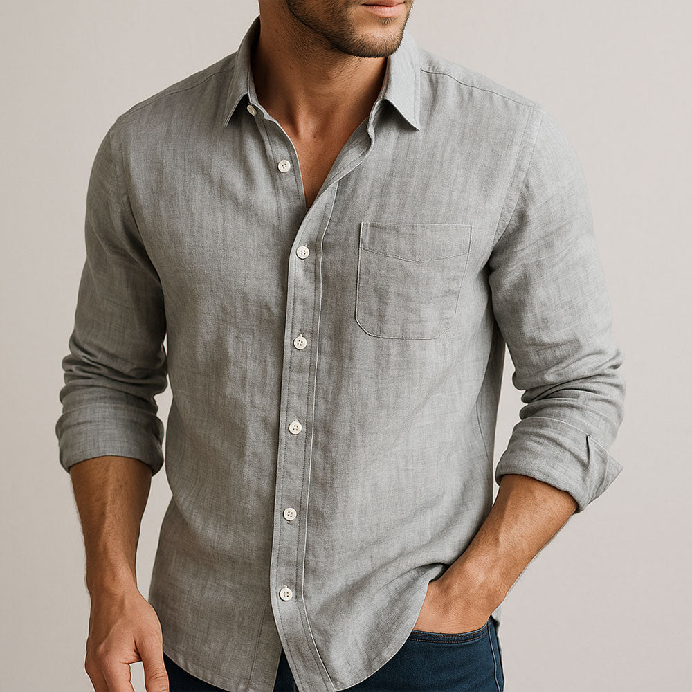 MOREL & LAURENT PARIS | CHEMISE ESSENTIELLE EN LIN POUR HOMME