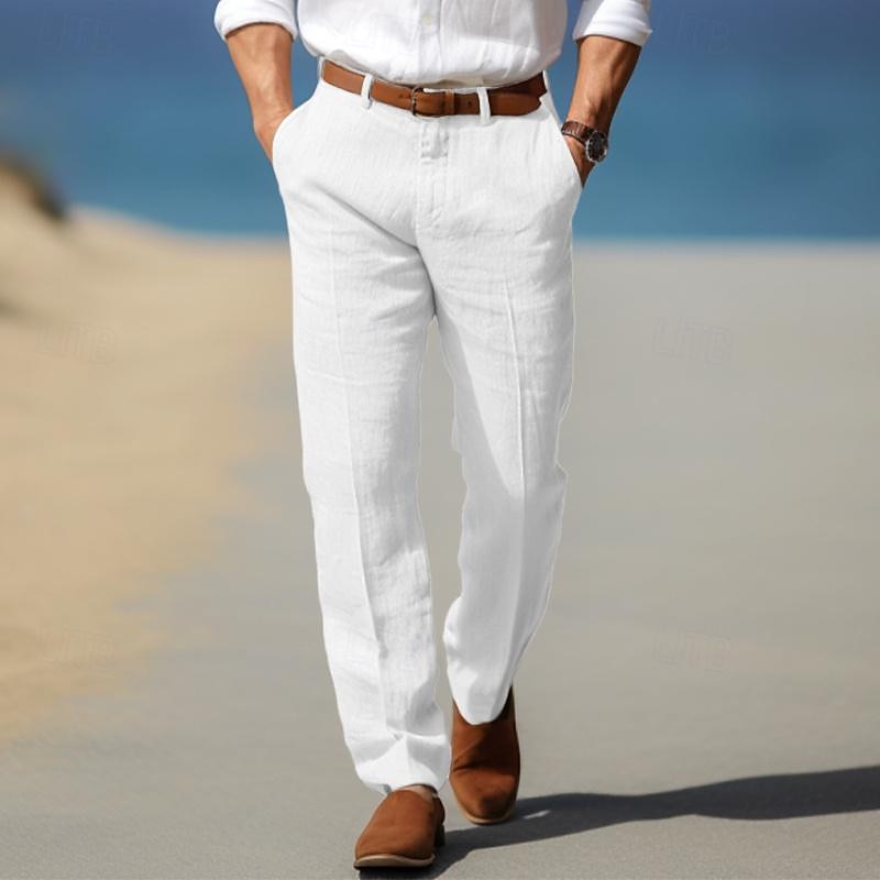 MOREL & LAURENT PARIS | PANTALON HOMME LUXE EN LIN PREMIUM
