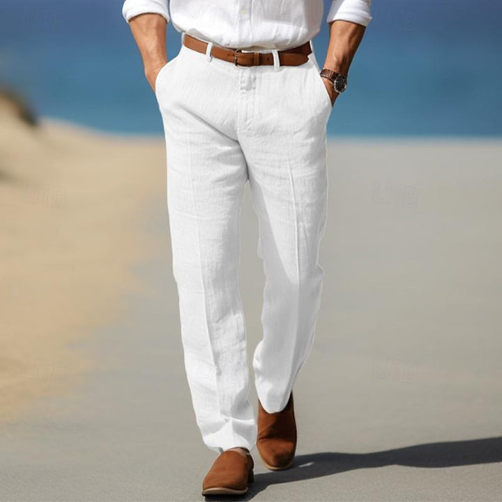 MOREL & LAURENT PARIS | PANTALON HOMME LUXE EN LIN PREMIUM