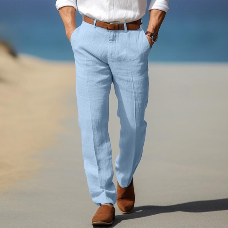 MOREL & LAURENT PARIS | PANTALON HOMME LUXE EN LIN PREMIUM