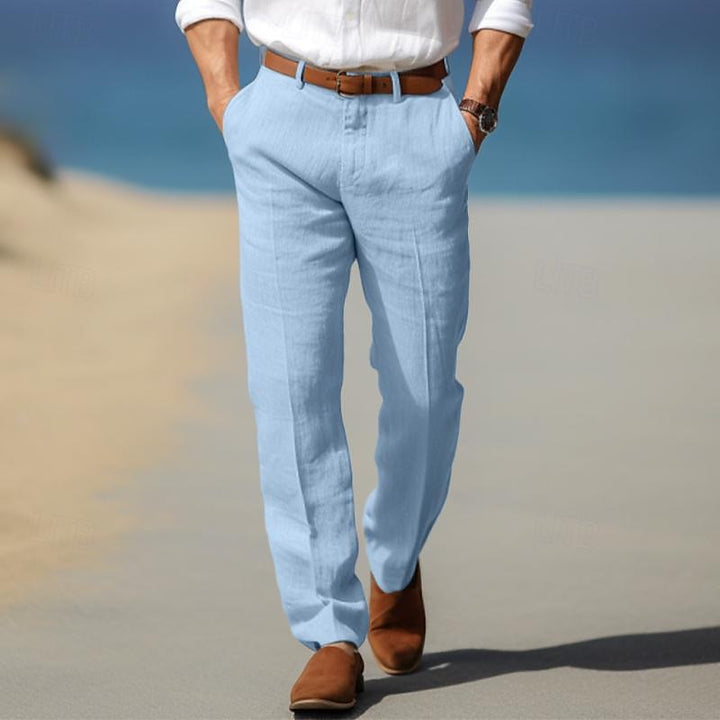 MOREL & LAURENT PARIS | PANTALON HOMME LUXE EN LIN PREMIUM