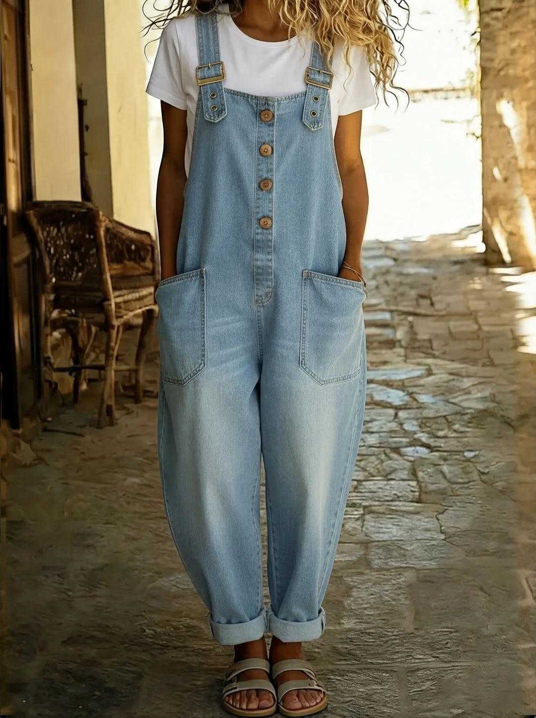 Rocio™ | Combinaison Denim Signature Ajustable