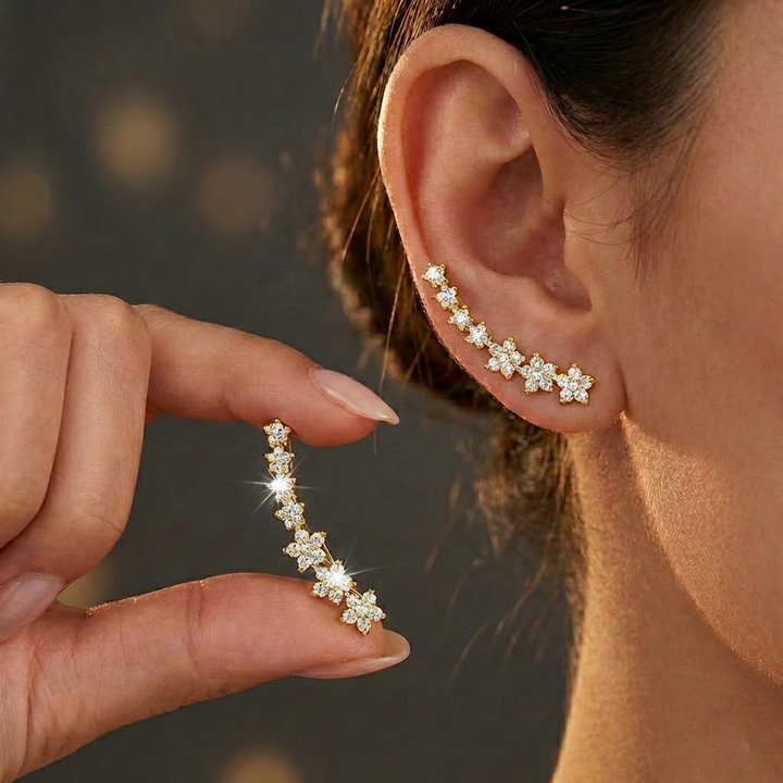 MOREL & LAURENT PARIS | BOUCLES D’OREILLES FLORALES INTEMPORELLES