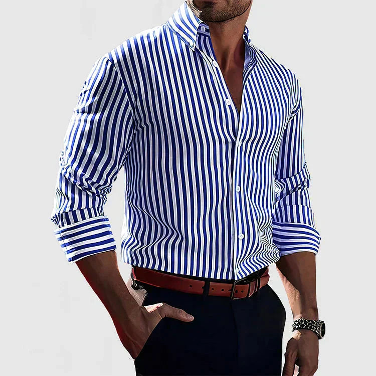 MOREL & LAURENT PARIS | CHEMISE À RAYURES DÉCIDÉES POUR HOMME