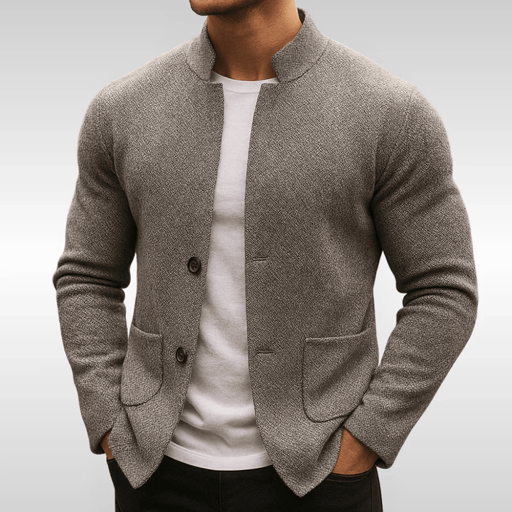 MOREL & LAURENT PARIS | GILET EN MAILLE TEXTURÉE POUR HOMME