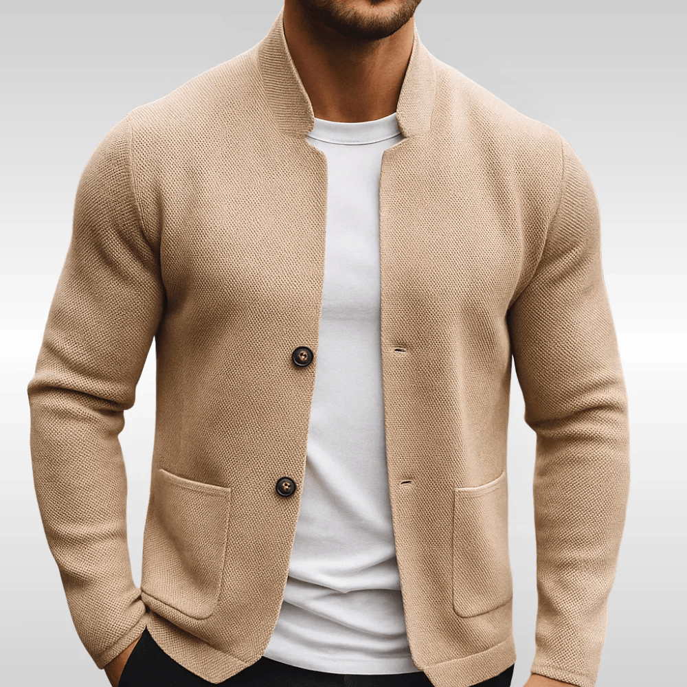 MOREL & LAURENT PARIS | GILET EN MAILLE TEXTURÉE POUR HOMME